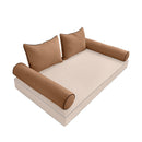 Elegant cushion and bolster set featuring refined craftsmanship and knife-edge detailing, designed for versatile indoor and outdoor comfort.