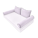 STYLE 4 pillow and bolster cushion set for daybeds, porch swings, or beds – indoor and outdoor use with durable knife-edge design. — cover only