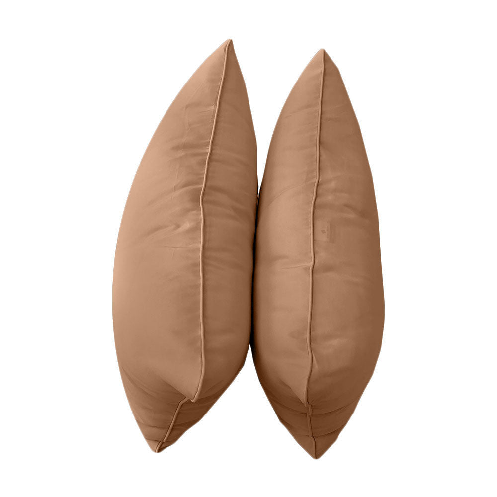 STYLE 4 Pillow & Bolster Cushion for Outdoor Indoor Daybed Porch Swing Bed Full Size Piped Trim AD104 | COVERS ONLY |