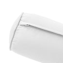 STYLE 4 - Mattress & Pillow Bolster Cushion for Outdoor Indoor Daybed Porch Swing Bed Piped Trim Full Size AD106 | COVERS ONLY |