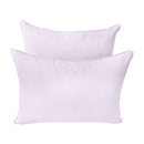STYLE 4 - Mattress & Pillow Bolster Cushion for Outdoor Indoor Daybed Porch Swing Bed Piped Trim Full Size AD107 | COVERS ONLY |