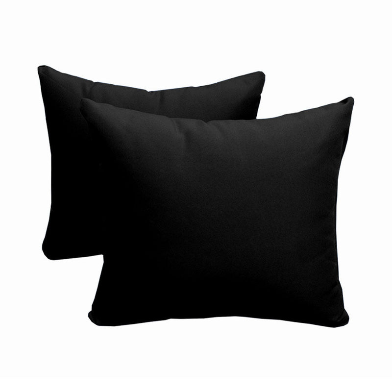 STYLE 4 - Mattress & Pillow Bolster Cushion for Outdoor Indoor Daybed Porch Swing Bed Knife Edge Queen Size AD109 | COVERS ONLY |