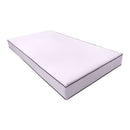 STYLE 4 - Mattress & Pillow Bolster Cushion for Outdoor Indoor Daybed Porch Swing Bed Contrast Trim Twin Size AD107 | COVERS ONLY |