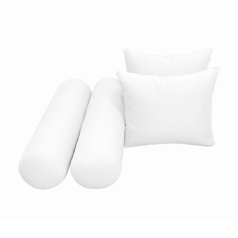 Style4 Twin-XL Size 5PC Knife Edge Outdoor Daybed Mattress Cushion Bolster Pillow Slip Cover Complete Set AD106