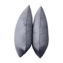 STYLE 4 - Mattress & Pillow Bolster Cushion for Outdoor Indoor Daybed Porch Swing Bed Piped Trim Twin-XL Size AD001 | COVERS ONLY |