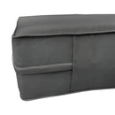 STYLE 4 - Mattress & Pillow Bolster Cushion for Outdoor Indoor Daybed Porch Swing Bed Piped Trim Twin-XL Size AD003 | COVERS ONLY |