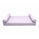 STYLE 5 pillow and bolster cushion set for daybeds, porch swings, or beds – indoor and outdoor use with durable knife-edge design. — cover only