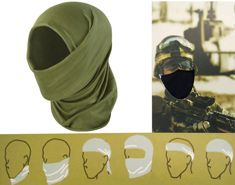 Condor Tactical MULTI WRAP Face Recon Mask Bandana - OD Green