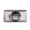 Marine Grade Galvanized Jack Footplate for Trailer Jacks – Rust Resistant Steel Base with Pin