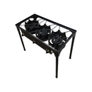 Triple Portable Propane High Pressure Camp Stove Burner UL Regulator w- Stand