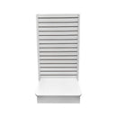 25x25x54 White 2-Way Sided Slatwall Merchandiser Displays Tower Floor Stand