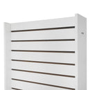 25x25x54 White 2-Way Sided Slatwall Merchandiser Displays Tower Floor Stand
