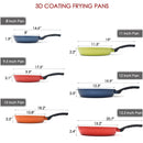 8"/9"/10"/11"/12"/13" 3D Diamond Coating Nonstick Frying Pan - MADE IN KOREA