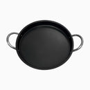 HD 21" Round Stainless Steel Flat Comal Griddle Pan Grill Tray Cook Non-Stick