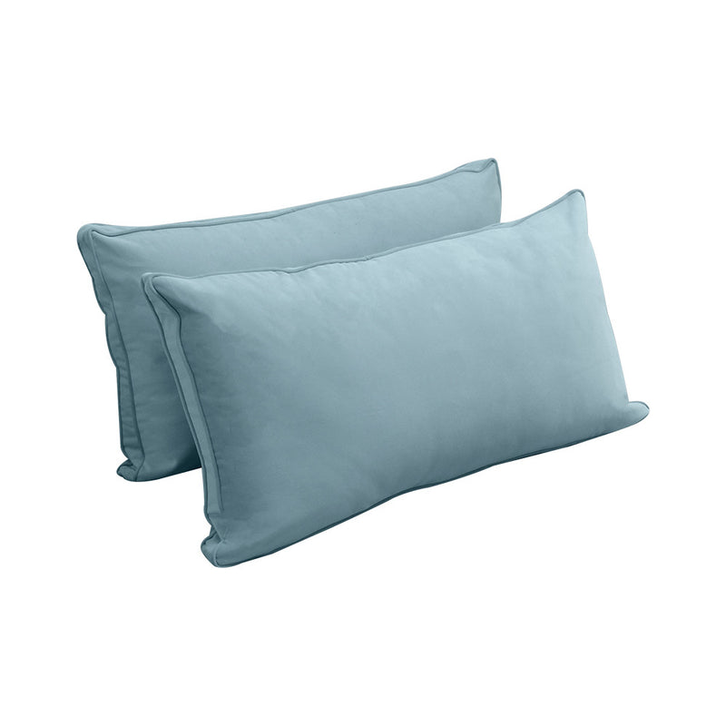 STYLE V2 Twin Velvet Pipe Trim Indoor Daybed Cushion Bolster |COVER ONLY| AD355
