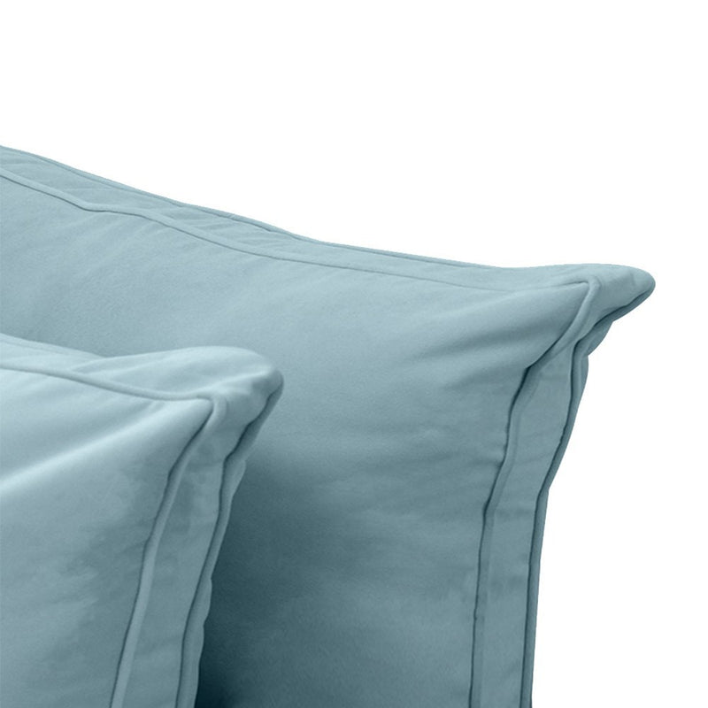 STYLE V2 Twin Velvet Pipe Trim Indoor Daybed Cushion Bolster |COVER ONLY| AD355