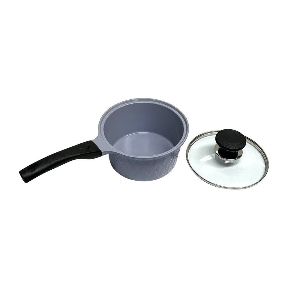 7'' Ceramic Sauce Pan 2.1QT Nonstick Ceramic Interior Exterior Cooking Pot