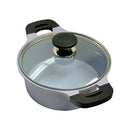 9-1/2'' Ceramic Sauce Pot 3.7 QT Nonstick Ceramic Interior Exterior Cooking Pot