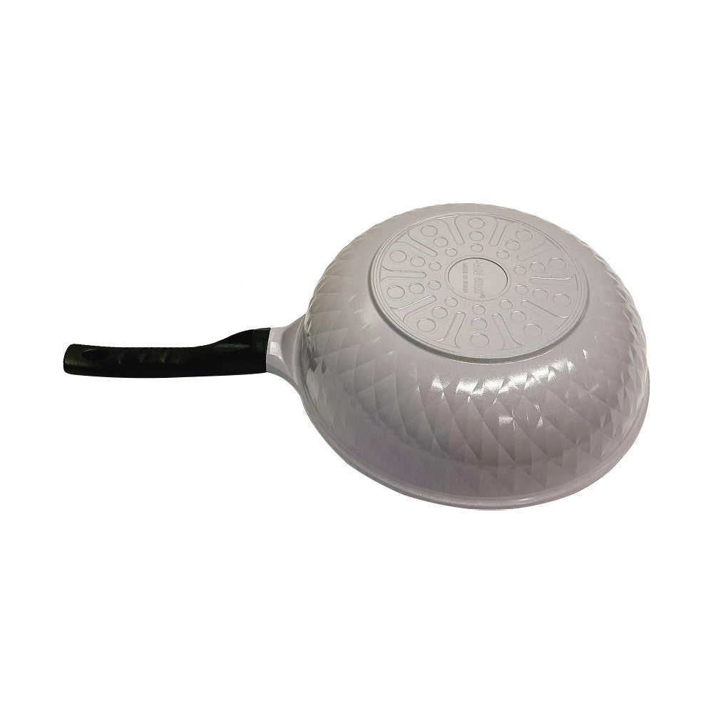 12'' Ceramic Frying Wok Cookware Nonstick Ceramic Interior Exterior Cooking Pan