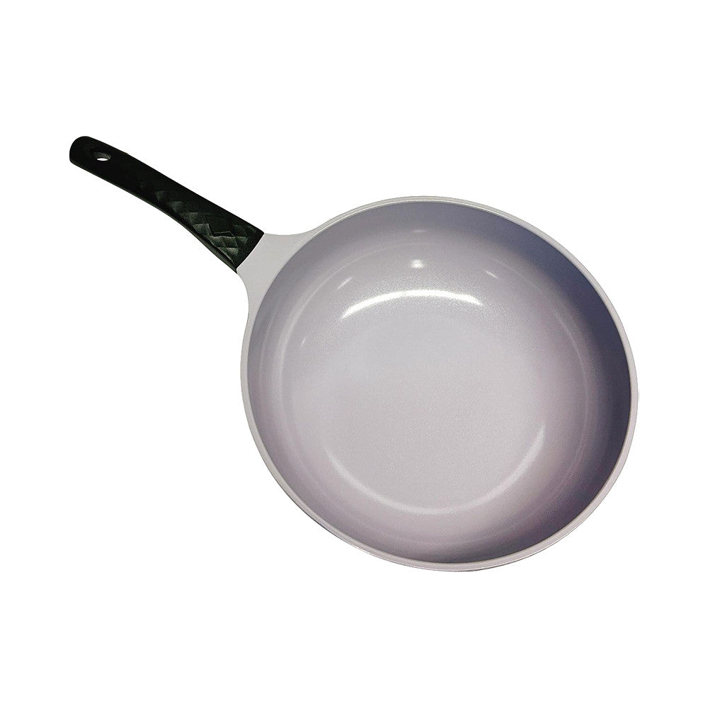 12'' Ceramic Frying Wok Cookware Nonstick Ceramic Interior Exterior Cooking Pan