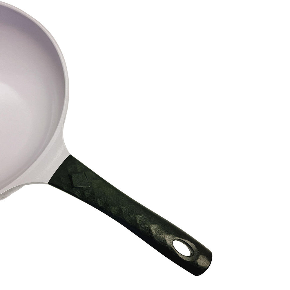 12'' Ceramic Frying Wok Cookware Nonstick Ceramic Interior Exterior Cooking Pan