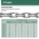 Proof Coil Chain Grade 30 / Hot Galvanized Link Chain