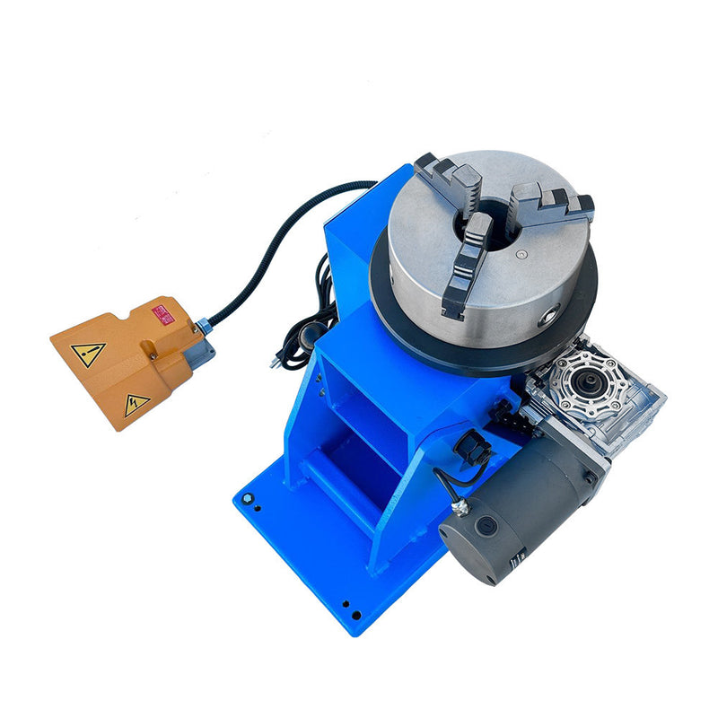 8" Chuck 120-250 LBS Welding Positioner Positioning Turn Rotary Table Tilt 0-90