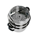 Stainless Steel 2 Tier Steam Pot Cookware Steamer Meat Vegetable Cooker