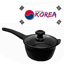 2 QT 7'' (18cm) Heavy Gauge Sauce Pan Pot Cookware Non-Stick 2 Tone 5 Layer Marble Coating