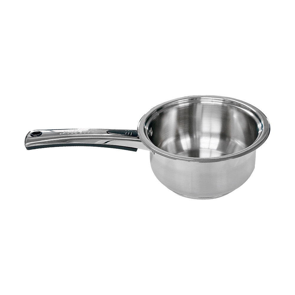 Stainless Steel Sauce Pan Stockpot with Tempered Glass Lid, Durable & Rust-Proof Kitchen Cookware
