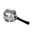 Stainless Steel Sauce Pan Stockpot with Tempered Glass Lid, Durable & Rust-Proof Kitchen Cookware