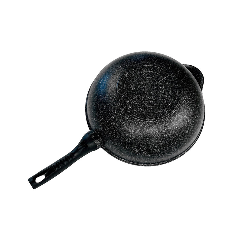 12-1/2" Marble Wok Non-Stick Cooking Frying Pan Pot 5 Layer Marble Wok Cookware