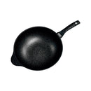 12-1/2" Marble Wok Non-Stick Cooking Frying Pan Pot 5 Layer Marble Wok Cookware