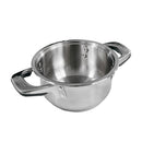 Stainless Steel Sauce Pan Stockpot with Tempered Glass Lid, Durable & Rust-Proof Kitchen Cookware
