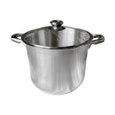 Stainless Steel Sauce Pan Stockpot with Tempered Glass Lid, Durable & Rust-Proof Kitchen Cookware