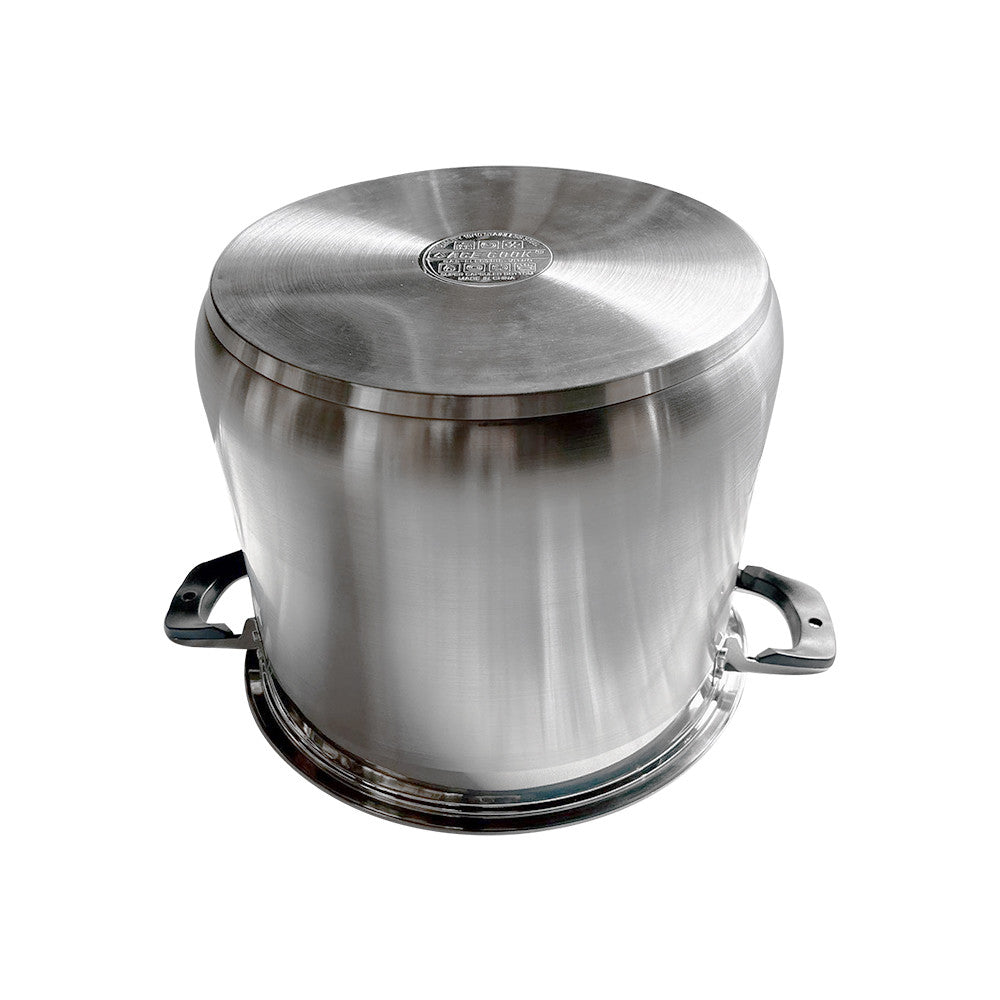 Stainless Steel Sauce Pan Stockpot with Tempered Glass Lid, Durable & Rust-Proof Kitchen Cookware