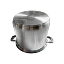Stainless Steel Sauce Pan Stockpot with Tempered Glass Lid, Durable & Rust-Proof Kitchen Cookware