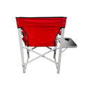 Red Foldable Director Chair Camping Chair Cup Holder Side Table Camp Seat