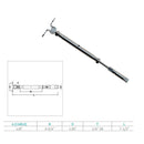 Marine Stainless Steel T316 Swageless & Deck Toggle Turnbuckle For Cable Wire