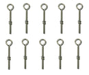 10 Pc Marine Stainless Steel T316 5/16" x 4" Turned Eye Bolt Washer WLL 90 Lbs