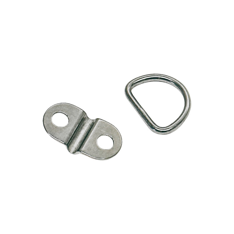 Marine Boat Stainless Steel 316 1/4" Double Side Folding Pad Eye Rigging Lifting