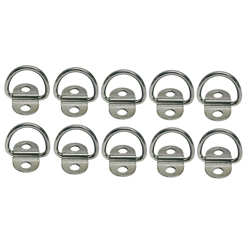 Marine Boat SS.T316 1/4" Double Side Folding Pad Eye Rigging Lifting 10Pc