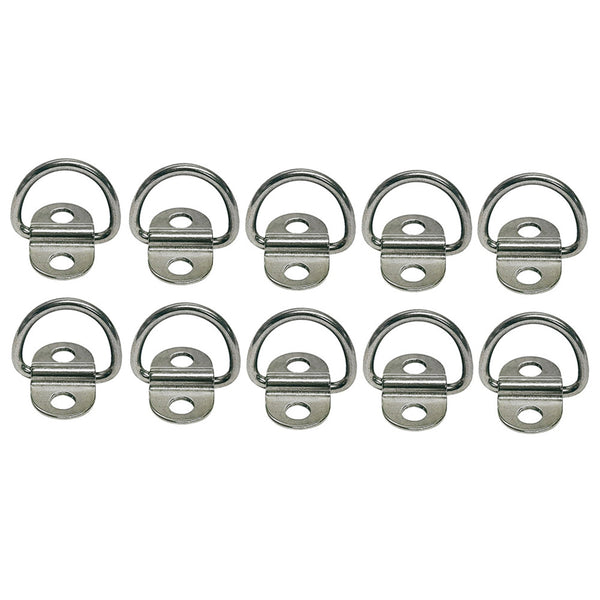 Marine Boat SS.T316 1/4" Double Side Folding Pad Eye Rigging Lifting 10Pc