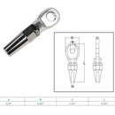 Marine Boat Stainless Steel T316 Swageless Eye Terminal Cable Rail Railing Wire Rope