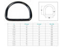 Marine Boat Stainless Steel D-Ring D Ring Yacht Sailing hardware