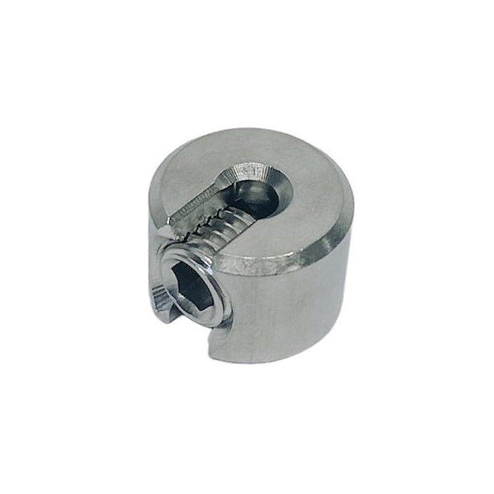 10 Pc Set Marine T316 Stainless Steel Single Piece Cable Clamp, Railing Rope Wire Clamp for Boat, Dock, Deck