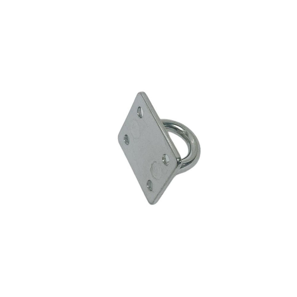 4 Pc Set Marine T316 Stainless Steel Square Eye Pad, Rigging Lift Rope Wire Deck Hardware for Boat, Dock, and Outdoor Use