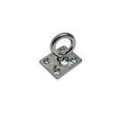 4 Pc Set Marine T316 Stainless Steel Square Swivel Pad Eye, Rigging Lift Rope Anchor Plate for Deck, Dock, Chain