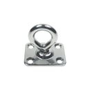 4 Pc Set Marine T316 Stainless Steel Square Swivel Pad Eye, Rigging Lift Rope Anchor Plate for Deck, Dock, Chain