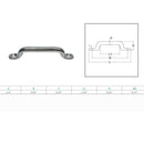 Stainless Steel T304 3/16", 1/4", 5/16" Long Pad Eye Rigging Wire Cable Yacht